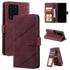 huismerk Voor Samsung Galaxy S20 Ultrahuid Feel Business Horizontale Flip PU Lederen Case met Houder & Multi-Card Slots & Portemonnee & Lanyard & Photo Frame (