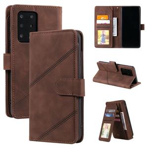 huismerk Voor Samsung Galaxy S20 Ultrahuid Feel Business Horizontale Flip PU Lederen Case Met Houder & Multi-Card Slots & Portemonnee & Lanyard & Photo Frame (