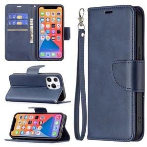 huismerk Voor iphone 13 mini retro lamsvacht textuur pure kleur horizontale flip pu lederen tas met houder & kaart slots & portemonnee en lanyard