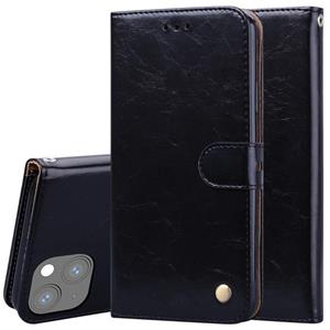 huismerk Zakelijke stijl olie wax textuur horizontale flip lederen tas met houder & kaart slots & portefeuille voor iphone 13 mini