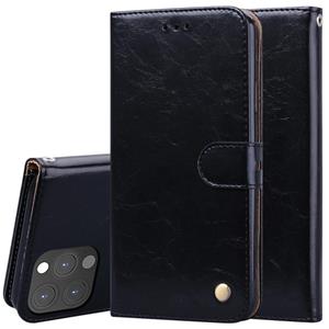 huismerk Zakelijke stijl olie wax textuur horizontale flip lederen tas met houder & kaart slots & portefeuille voor iphone 13 pro