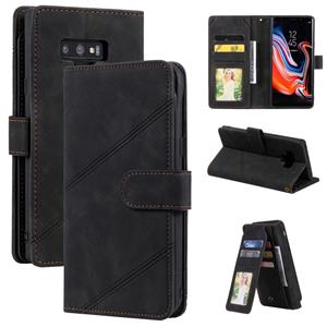 huismerk Voor Samsung Galaxy Note9 Huid Feel Business Horizontale Flip PU Lederen Case met Houder & Multi-Card Slots & Portemonnee & Lanyard & Photo Frame (Bla