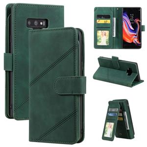 huismerk Voor Samsung Galaxy Note9 Huid Feel Business Horizontale Flip PU Lederen Case met Houder & Multi-Card Slots & Portemonnee & Lanyard & Photo Frame