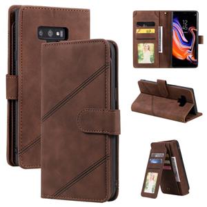 huismerk Voor Samsung Galaxy Note9 Huid Feel Business Horizontale Flip PU Lederen Case met Houder & Multi-Card Slots & Portemonnee & Lanyard & Photo Frame (Bro