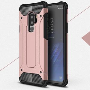 huismerk Voor Galaxy S9 PLUS TPU + PC 360 graden bescherming schokbestendige terug beschermhoes (Rose goud)