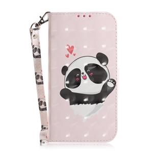 Huismerk Heart Panda Pattern 3D Coloured Drawing Horizontal Flip Leather Case for Huawei P30 Pro with Holder & Card Slots & Wallet