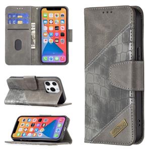 huismerk Voor iPhone 13 Mini Matching Color Crocodile Texture Horizontale Flip PU-lederen tas met portefeuille en houder & kaartslots