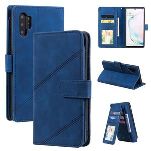 huismerk Voor Samsung Galaxy Note10 + Skin Feel Business Horizontale Flip PU Lederen Case met Houder & Multi-Card Slots & Portemonnee & Lanyard & Photo Frame