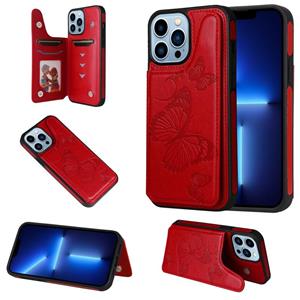 huismerk Butterfly embossing patroon shockproof telefooncase voor iphone 13 pro max