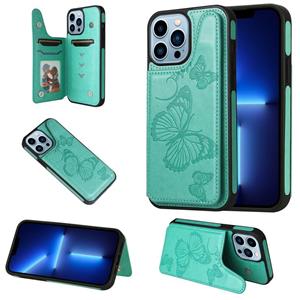 huismerk Butterfly embossing patroon shockproof telefooncase voor iphone 13 pro max