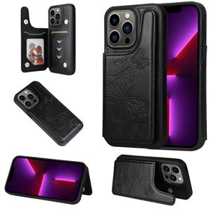 huismerk Butterfly embossing patroon shockproof telefooncase voor iphone 13 pro