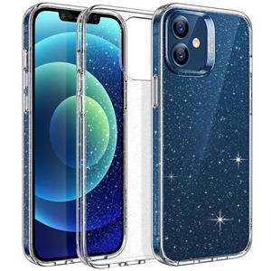 ESR Shimmer Serie Ultra-dunne schokbestendige zachte TPU beschermhoes voor iPhone 12 Mini(Transparant)