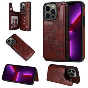 huismerk Butterfly embossing patroon shockproof telefooncase voor iphone 13 pro