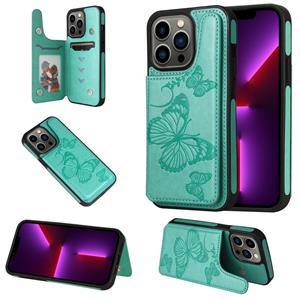 huismerk Butterfly embossing patroon shockproof telefooncase voor iphone 13 pro