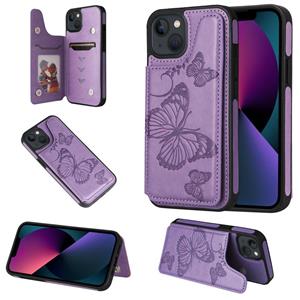 huismerk Butterfly embossing patroon shockproof telefooncase voor iphone 13