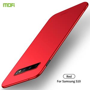 huismerk Voor Galaxy S10 MOFI Frosted PC ultradun hard case (rood)