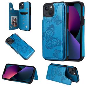 huismerk Butterfly Embossing Pattern Shockproof Telefoonhoes voor iPhone 13