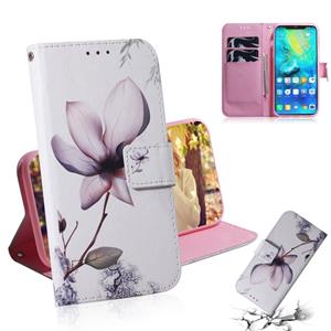 Huismerk Magnolia bloem patroon gekleurde tekening horizontale Flip lederen case voor Huawei mate 20 Pro met houder & card slots & portemonnee