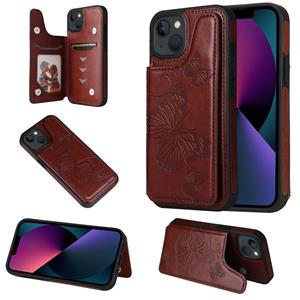 huismerk Butterfly embossing patroon shockproof telefooncase voor iphone 13