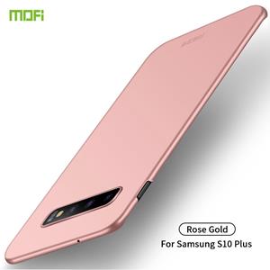 Voor Galaxy S10 PLUS MOFI Frosted PC ultradun hard case (rosé goud)