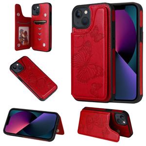 huismerk Butterfly embossing patroon shockproof telefooncase voor iphone 13