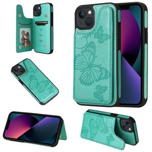 huismerk Butterfly embossing patroon shockproof telefooncase voor iphone 13