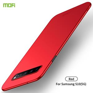 huismerk Voor Galaxy S10 5G MOFI Frosted PC ultradun hard case (rood)