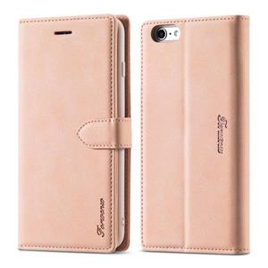 Voor iPhone 6 Plus / 6s Plus Forwenw F1-serie Matte Sterke Magnetisme Horizontale Flip Lederen case met Holder & Card Slots & Wallet & Photo Frame(Ros