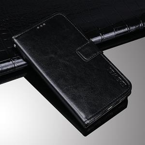 Idewei Crazy Horse Texture Horizontal Flip Leather Case with Holder & Card Slots & Wallet For Huawei P50 Pro(Black)