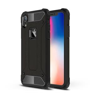 huismerk TPU + PC Armor combinatie Back Cover Case voor iPhone X / XS (zwart)