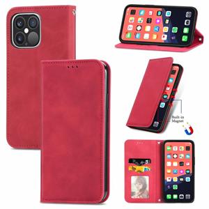 huismerk Voor iPhone 13 Pro Max Retro Skin Feel Business Magnetische Horizontale Flip Lederen Case met houder Kaart Slots & Portemonnee & Fotolijst (Rood)