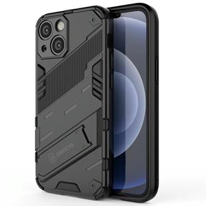 huismerk Punk Armor 2 in 1 pc + TPU-telefooncase met onzichtbare houder voor iPhone 13 mini