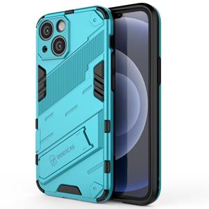 huismerk Punk Armor 2 in 1 pc + TPU-telefooncase met onzichtbare houder voor iPhone 13 Mini