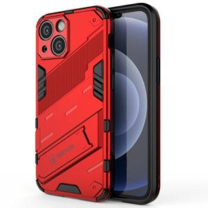 huismerk Punk Armor 2 in 1 pc + TPU-telefoonhoesje met onzichtbare houder voor iPhone 13