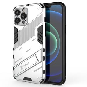 huismerk Punk Armor 2 in 1 pc + TPU-telefooncase met onzichtbare houder voor iPhone 13 Pro