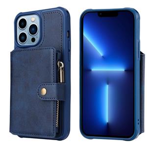 huismerk Zipper Shockproof Protective Phone Case voor iPhone 13 Pro Max