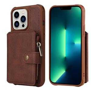 huismerk Rits Shockproof Protective Phone Case voor iPhone 13 Pro