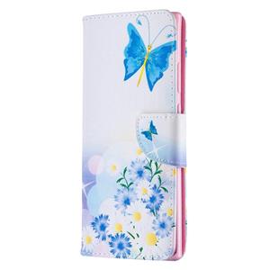 huismerk Voor Samsung Galaxy Note 20 Ultra gekleurd tekenpatroon horizontaal flip lederen hoesje met houder & kaartslots & portemonnee (Butterfly Love)