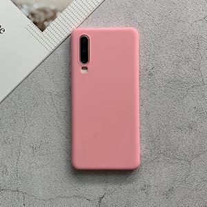 Huismerk Voor Huawei P30 Schokbestendige Berijpte TPU beschermhoes (roze)