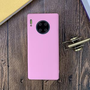 Huismerk Voor Huawei Mate 30 Pro Schokbestendige Berijpte TPU-beschermhoes (roze)