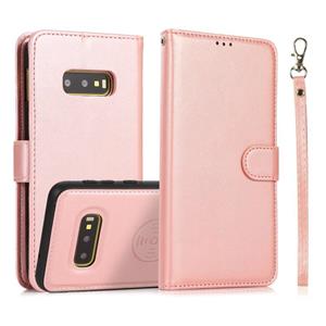 huismerk For Samsung Galaxy S10e Calf Texture 2 in 1 Detachable Magnetic Back Cover Horizontal Flip Leather Case with Holder & Card Slots & Wallet & Photo Fram