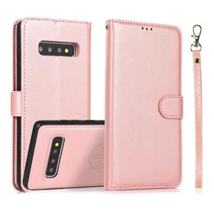 huismerk For Samsung Galaxy S10 Calf Texture 2 in 1 Detachable Magnetic Back Cover Horizontal Flip Leather Case with Holder & Card Slots & Wallet & Photo Frame