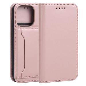 huismerk Sterke Magnetm Schokbestendige Horizontale Flip Liquid Feel Lederen Case met Houder & Card Slots & Portemonnee voor iPhone 13 Pro (Rose Gold)