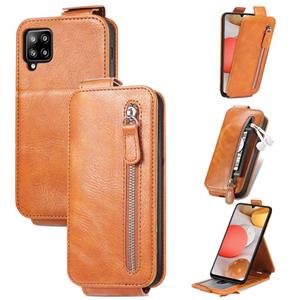 huismerk Voor Samsung Galaxy A42 5G Zipper Wallet Vertical Flip Leather Phone Case