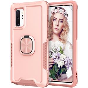 huismerk Voor Samsung Galaxy Note10 + 3 in 1 pc + TPU-telefooncase met ringhouder