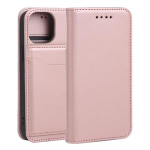 huismerk Sterke Magnetm Schokbestendige Horizontale Flip Liquid Feel Lederen Case met Houder & Kaart Slots & Portemonnee voor iPhone 13 Mini (Rose Gold)