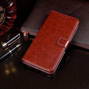 Voor iPhone XR idewei Crazy Horse Texture Horizontale Flip Lederen Case met Holder & Card Slots & Wallet(Brown)