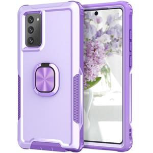 huismerk Voor Samsung Galaxy Note20 3 in 1 pc + TPU-telefooncase met ringhouder