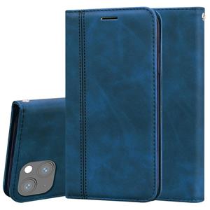 huismerk Frosted Business Magnetic Horizontal Flip PU Lederen Case met Houder & Card Slot & Lanyard voor iPhone 13 Mini