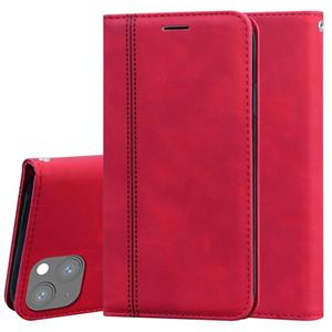 huismerk Frosted Business Magnetic Horizontal Flip PU Lederen Case met Houder & Card Slot & Lanyard voor iPhone 13 Mini